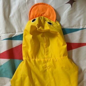 Yellow Duck Dog Raincoat by Dogo and Hawaiian Shirt (Fit for a Pug), Like New